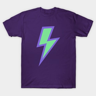 Mint Green Lightning Bolt with Purple T-Shirt